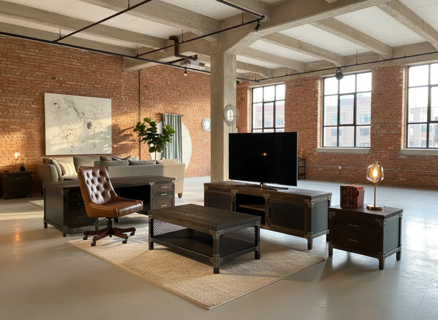 Now make a nice loft interior picture with this bu 8